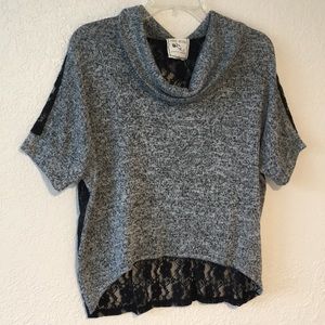 Black Blouse with exposed back